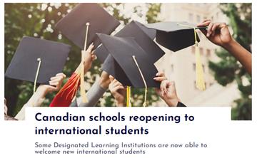 加拿大10月20日起重新允许新录取国际留学生入境