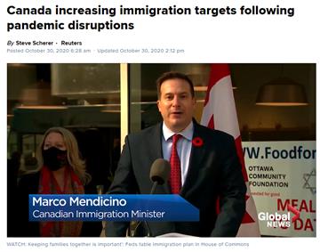 加拿大官宣：未来3年将狂揽123多万新移民